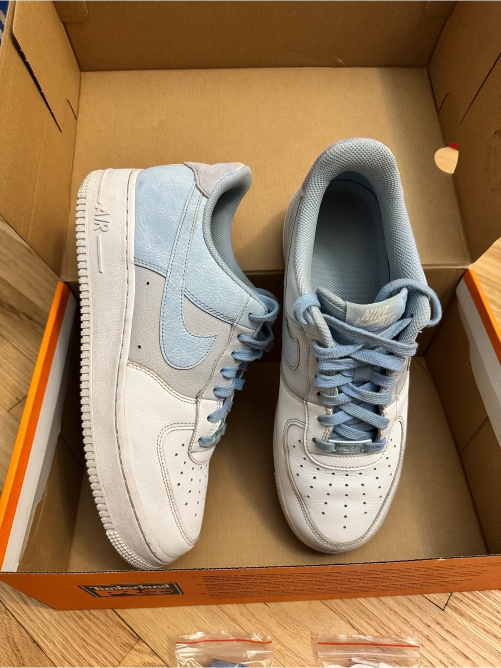 Nike Men’s Low-Top Sneakers - Light Blue & White(100% Authentic)